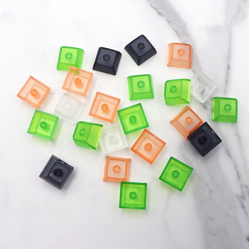 Multi-color XDA Blank Keycap Durable PBT Material 1U Mechanical Keycap Transparent Black White With Mx Switch