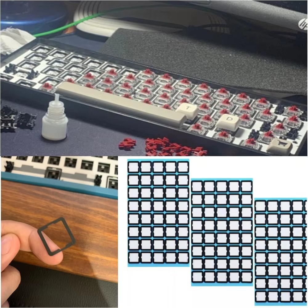 120pcs Per Sets Structure Compatible Repair PORON Foam Switch Film for Mechanical Keyboard