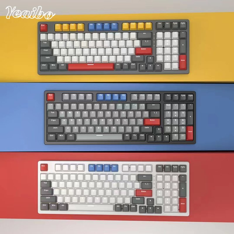 switches switch backlit for win ios gaming switches pc gamers transparent tablet rainbow rgb retro macro mechanical keyboard