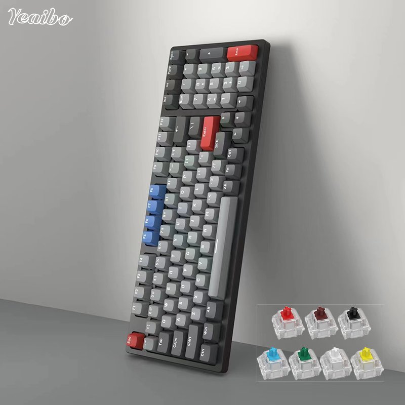 switches switch backlit for win ios gaming switches pc gamers transparent tablet rainbow rgb retro macro mechanical keyboard