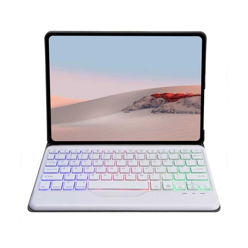 Suitable For Microsoft Surface Go123 Universal Colorful Backlit Leather Case Protective Case Magic Bluetooth Keyboard Keyboard