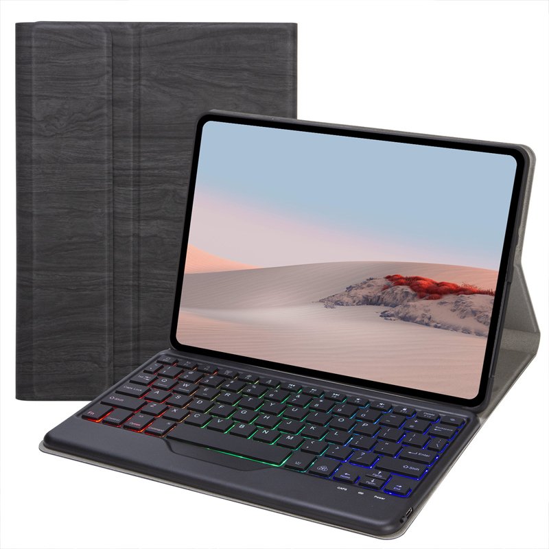 Suitable For Microsoft Surface Go123 Universal Colorful Backlit Leather Case Protective Case Magic Bluetooth Keyboard Keyboard