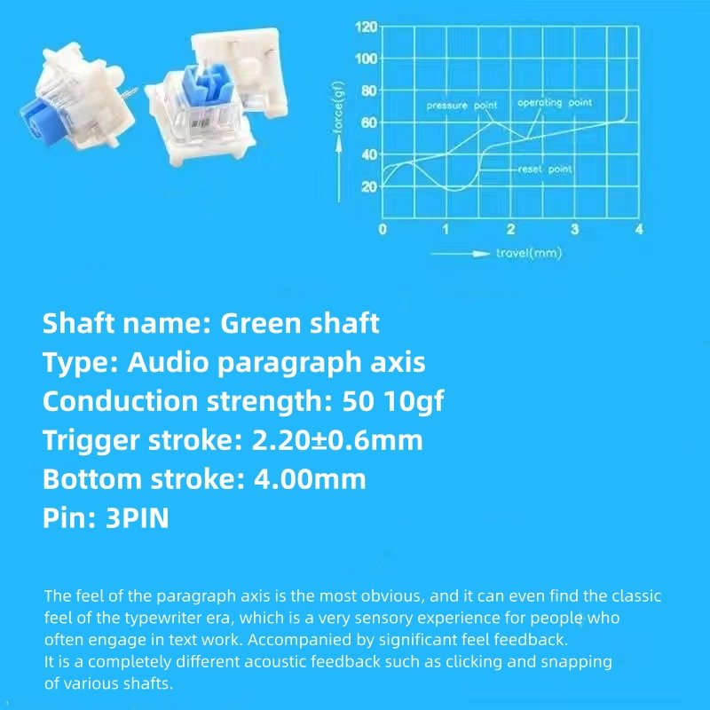 Wholesale KAIhua Kaih MXBCP axis five-pin linear hot swap key axis hifi mahjong tone switch