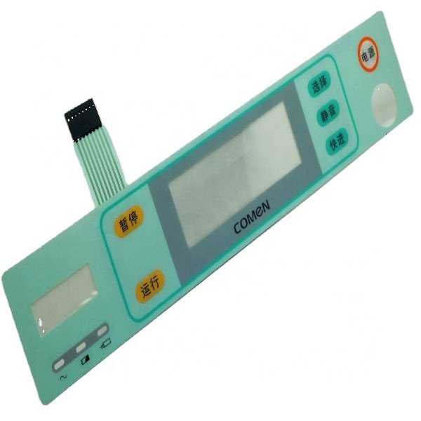 OEM Color Button Embossing Silk Screen Printing Service Supplier Control Panel Membrane Keypad Switch