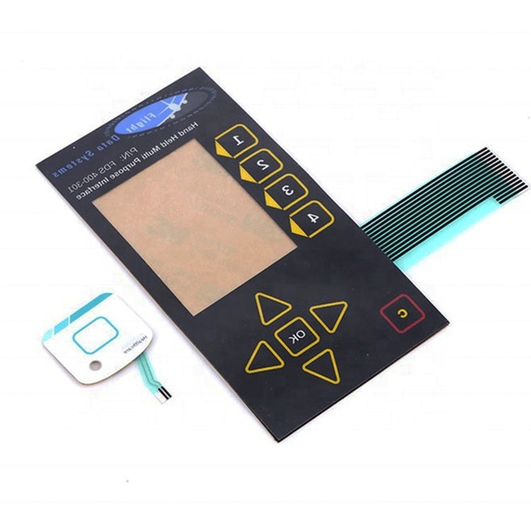 OEM Color Button Embossing Silk Screen Printing Service Supplier Control Panel Membrane Keypad Switch