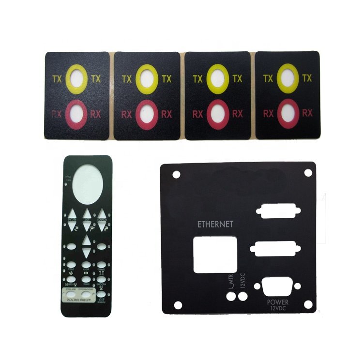 OEM Color Button Embossing Silk Screen Printing Service Supplier Control Panel Membrane Keypad Switch