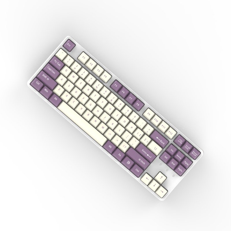 2021 new summer season keyboard purple color mix cups of keyboard in 87 standard keys with cherry original height keyboards