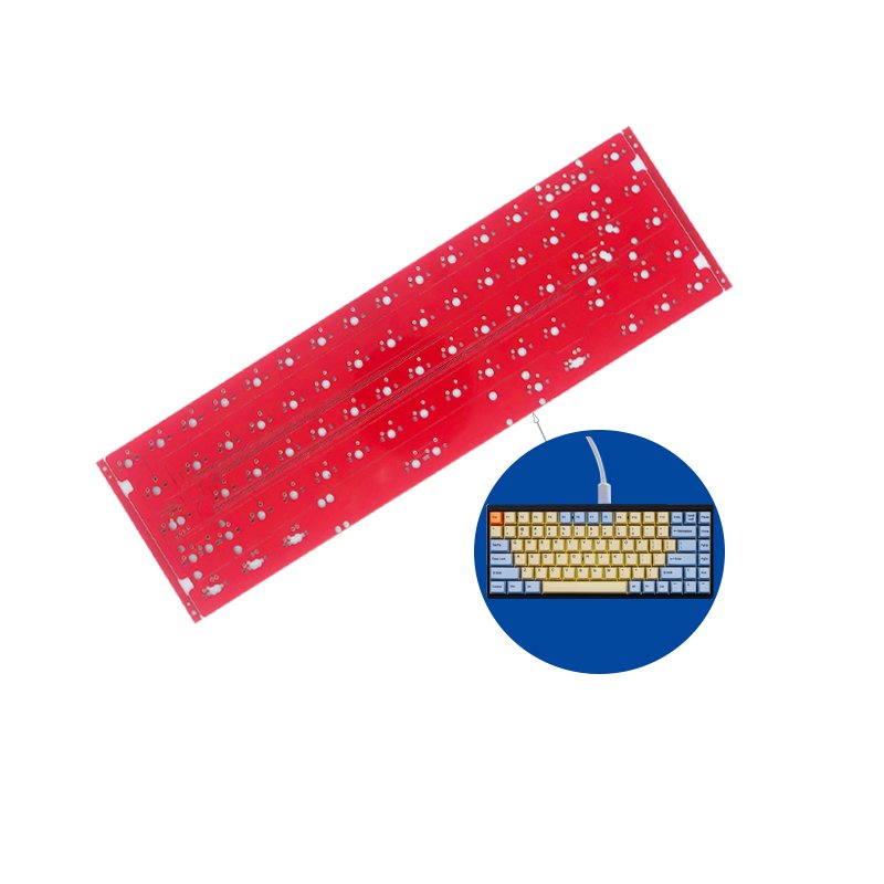 GH60 custom mechanical keyboard circuit board manufacturer keyboard pcb with 2.4ghz