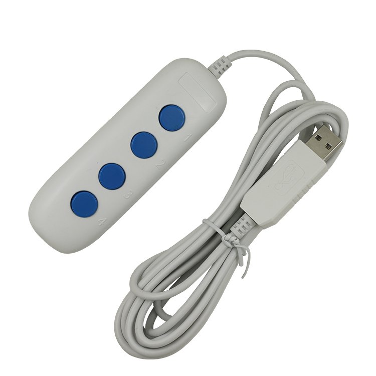 4 Keys USB Handle controller Mini Button Switch User Defined Keyboard for Game Office Multimedia
