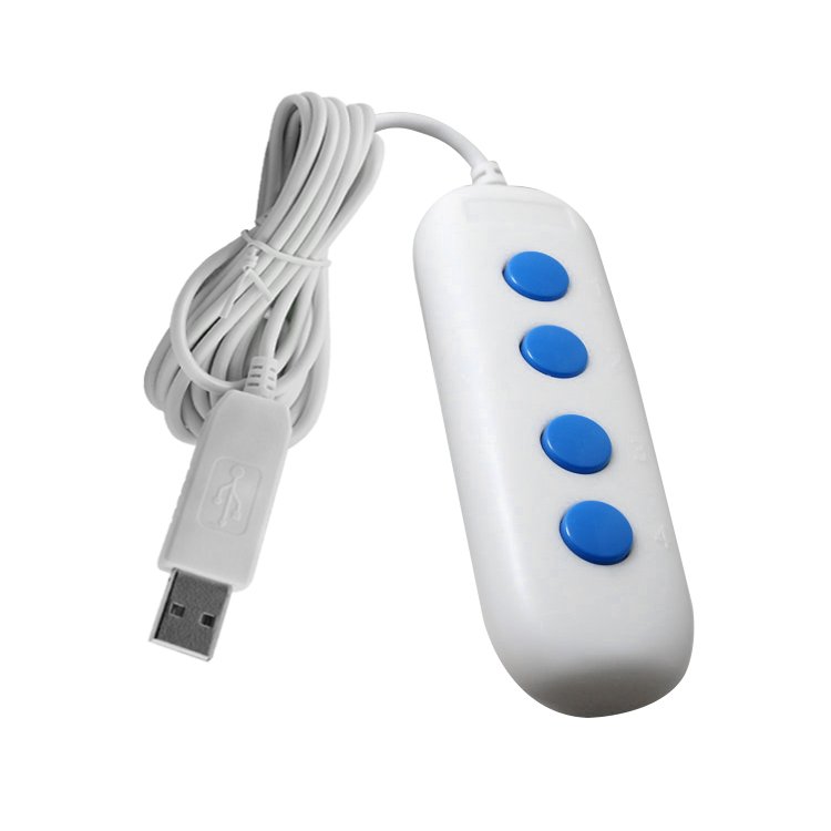 4 Keys USB Handle controller Mini Button Switch User Defined Keyboard for Game Office Multimedia