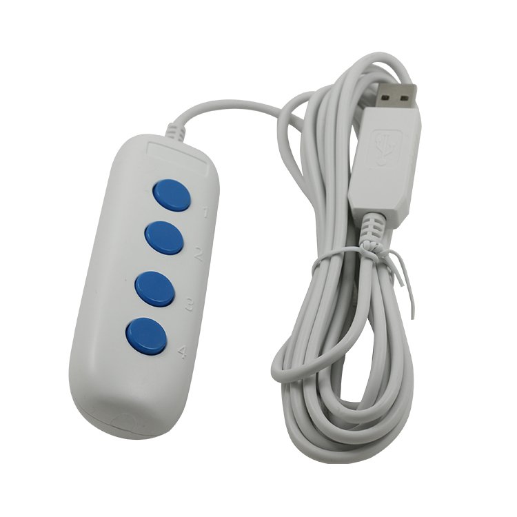 4 Keys USB Handle controller Mini Button Switch User Defined Keyboard for Game Office Multimedia