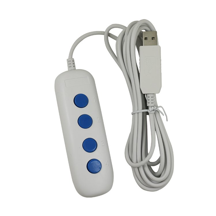 4 Keys USB Handle controller Mini Button Switch User Defined Keyboard for Game Office Multimedia