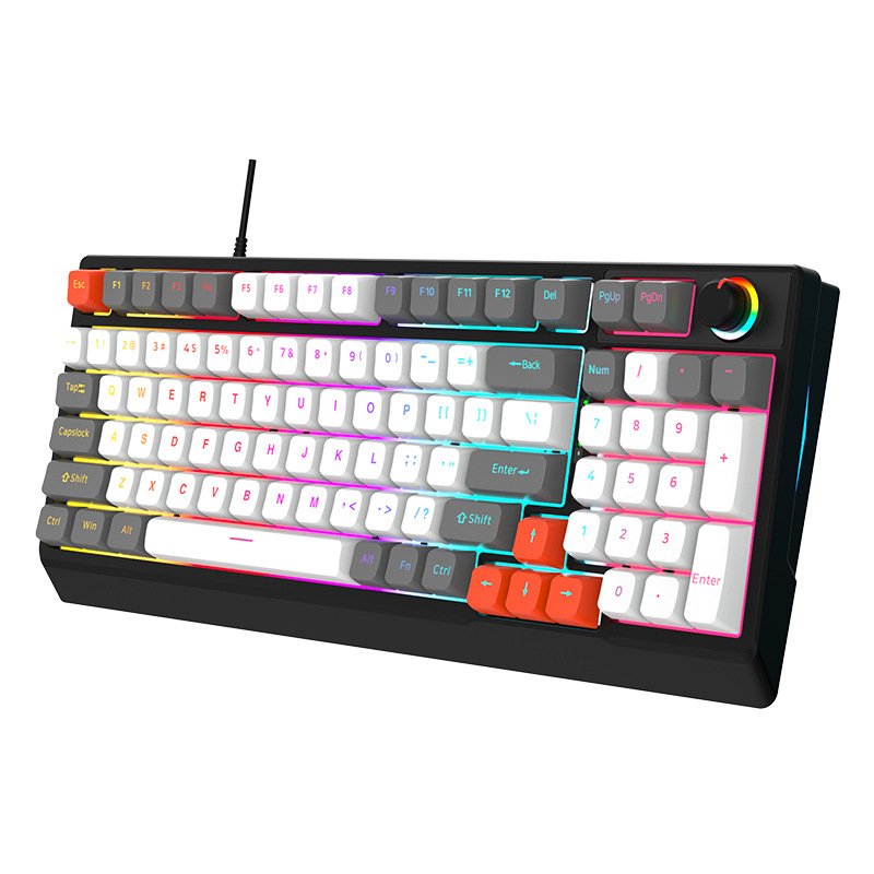 Tkl Mechanical Keyboard Hot Swappable Mechanical Gaming Keyboard 80% 96 Key Usb To Wire Keyboard Wired Backlit