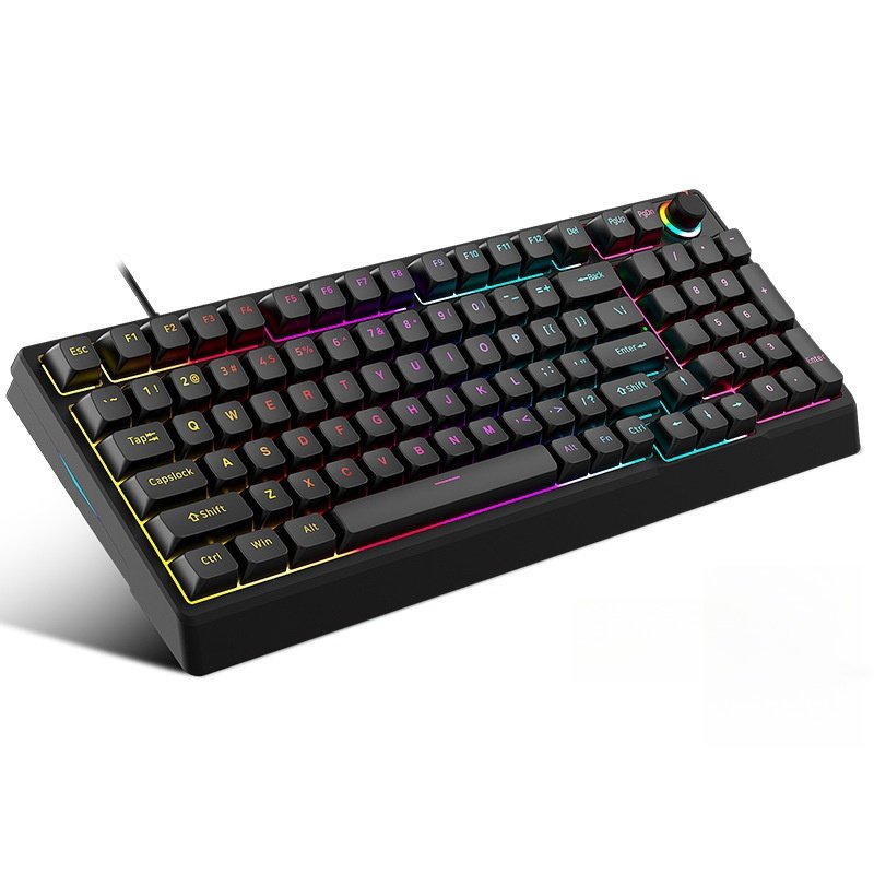 Tkl Mechanical Keyboard Hot Swappable Mechanical Gaming Keyboard 80% 96 Key Usb To Wire Keyboard Wired Backlit