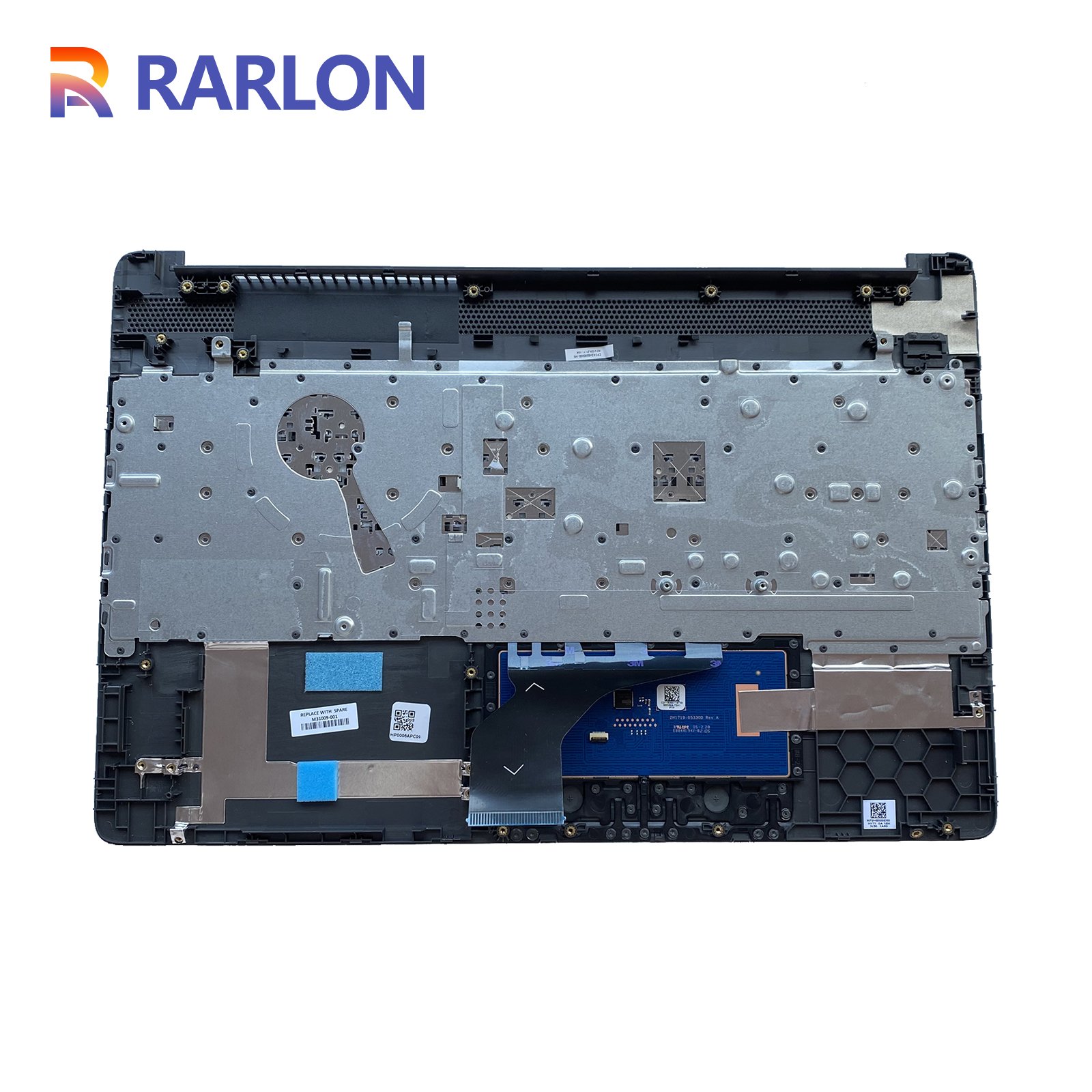 M31099-001 Palmrest with Keyboard &Touchpad Cover Case Repair Part for HP 250 255 G8 Gray
