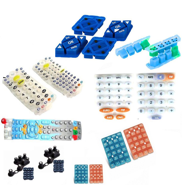 XHW Custom silicone rubber numeric membrane tv stick keyboard color push button membrane switch for ps4 controller