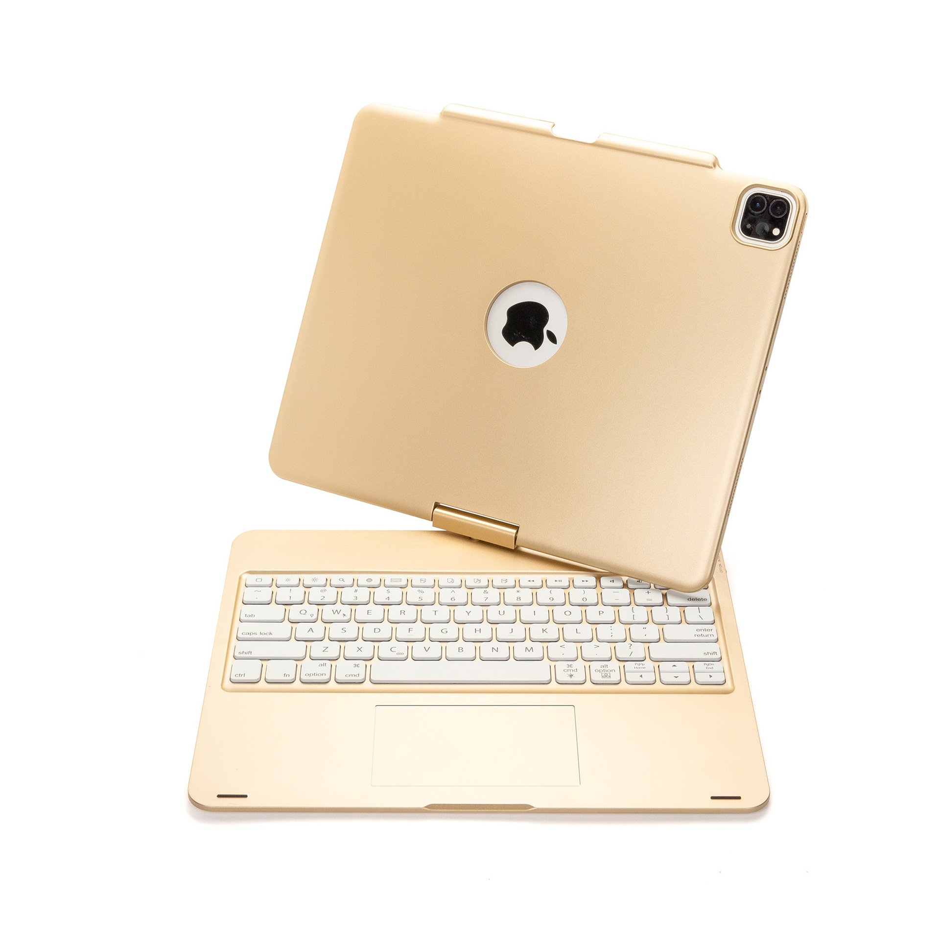 For Rotational Ipad Case For Ipad Pro 12.9 Inch Trackpad Touchpad Wireless Keyboard Tablet Case With Pen Slot