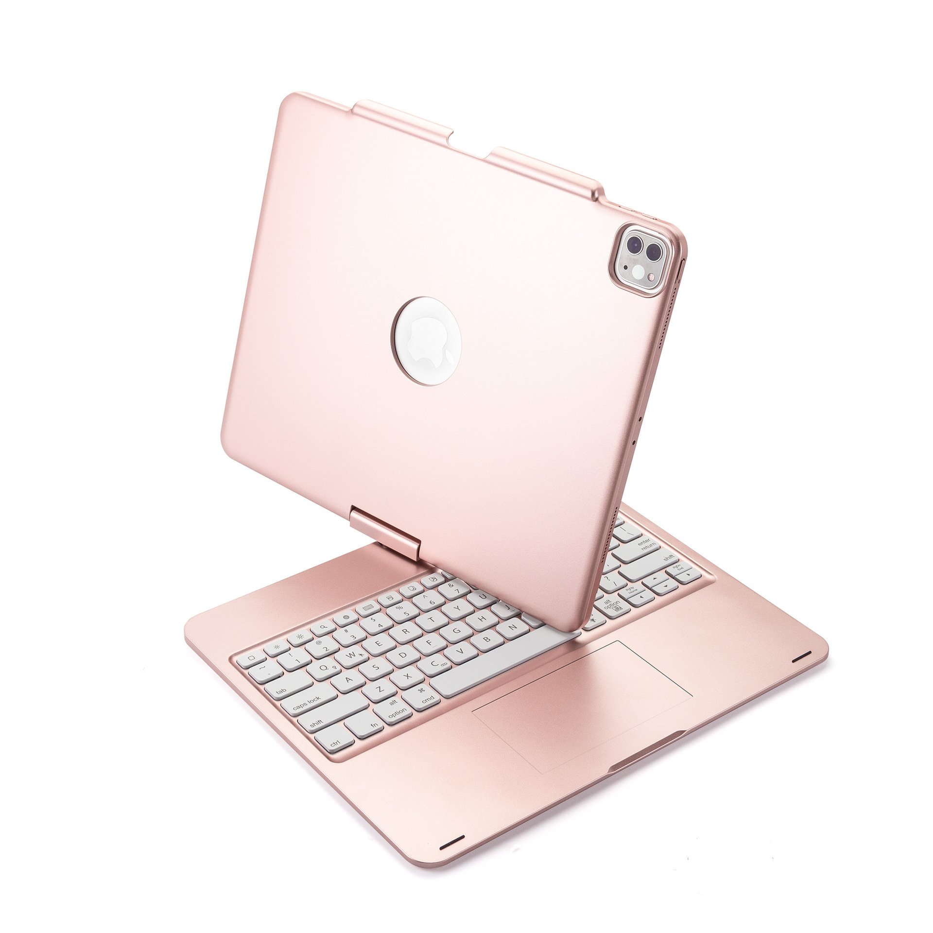 For Rotational Ipad Case For Ipad Pro 12.9 Inch Trackpad Touchpad Wireless Keyboard Tablet Case With Pen Slot