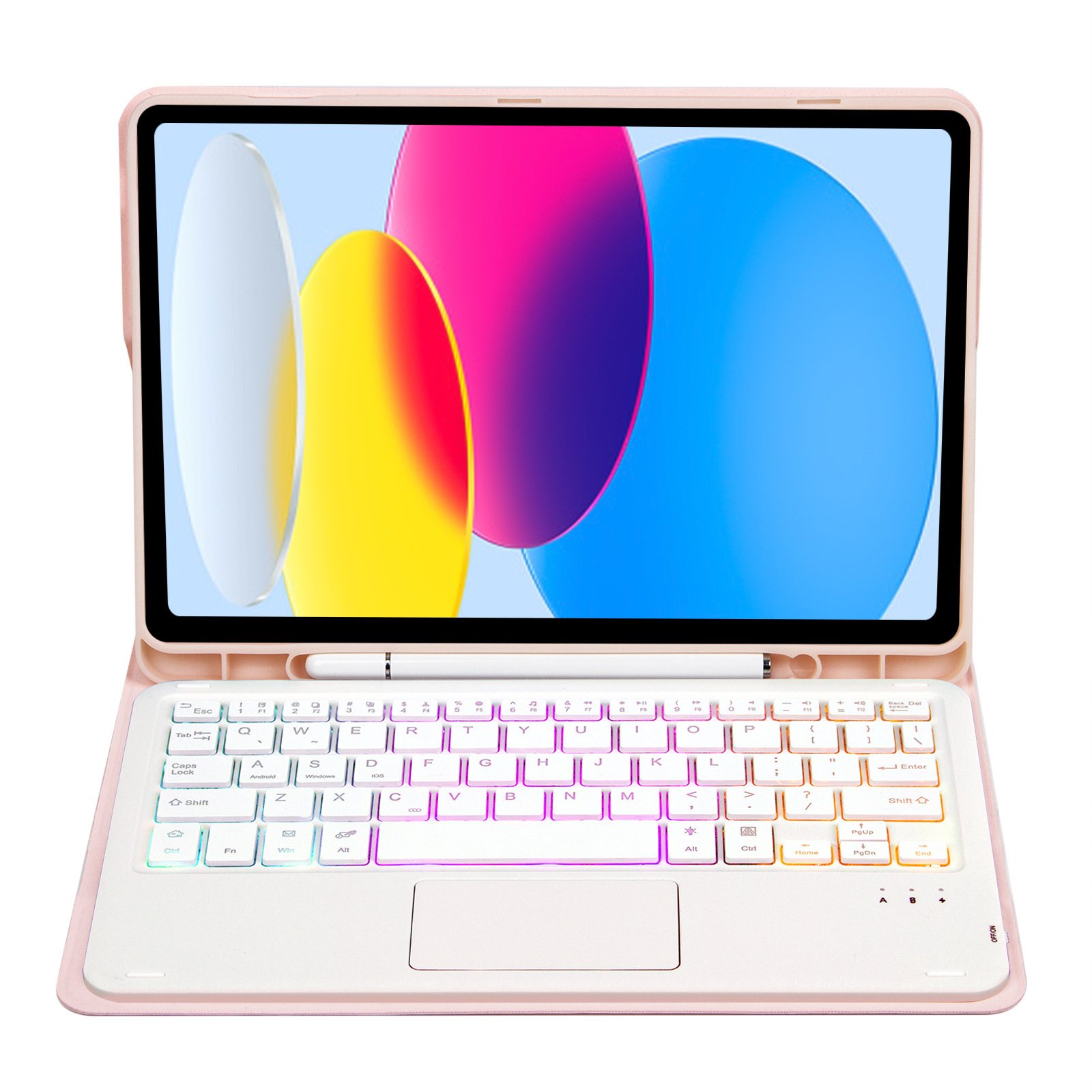 Wireless Backlit TouchPad Keyboard Case for iPad Pro 11 2020 2021 Hebrew Spanish Arabic Cover & Tablet Cases