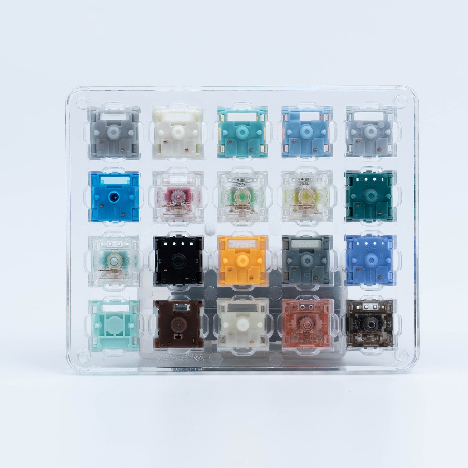 GATERON Fast delivery Magnetic Customized Switch Treasure Version Mechanical Keyboard Acrylic Switch Tester 20pcs Sample