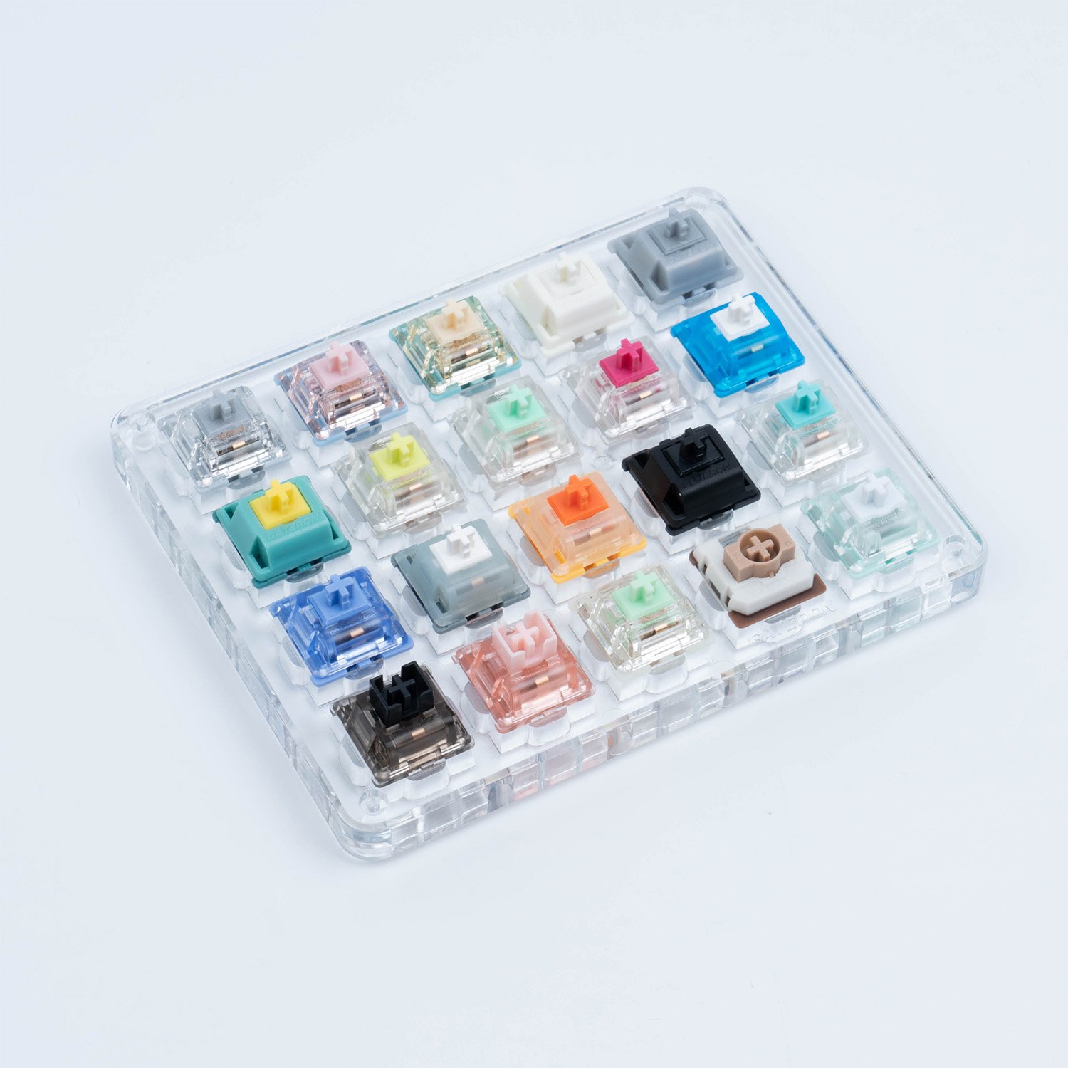 GATERON Fast delivery Magnetic Customized Switch Treasure Version Mechanical Keyboard Acrylic Switch Tester 20pcs Sample
