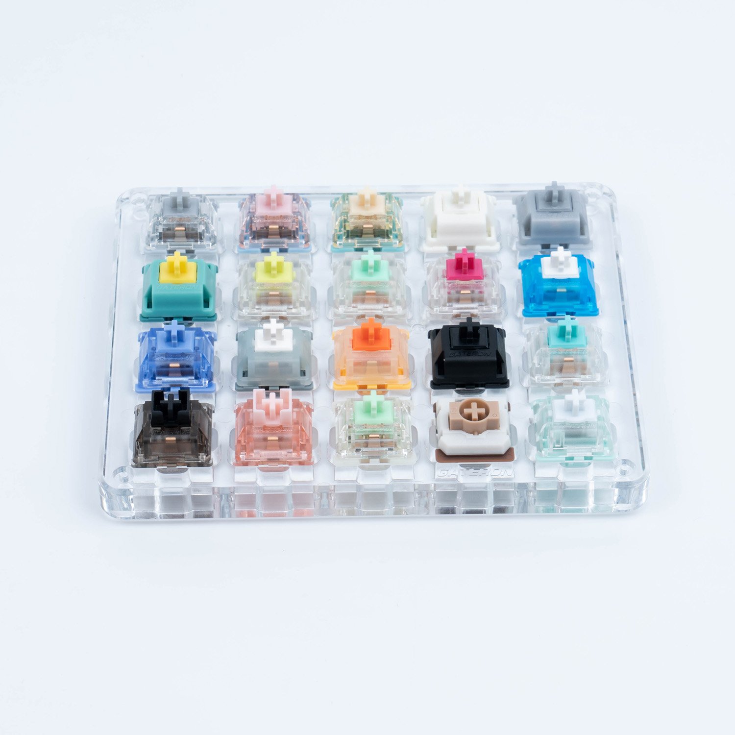 GATERON Fast delivery Magnetic Customized Switch Treasure Version Mechanical Keyboard Acrylic Switch Tester 20pcs Sample