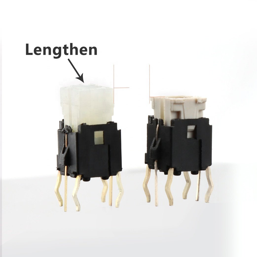 Illuminated Tact Switch 6*7.2/6*9/7*7/8*8 Mm Green Red Yellow Blue White Reset Button Vertical Through Hole PCB Led Tact switch