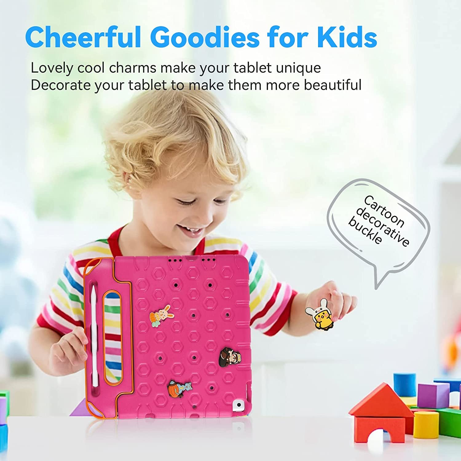 HGD manufacturer EVA foam protective cover for iPad 10.9" 10 gen 2022 with handle and folding kickstand kids case