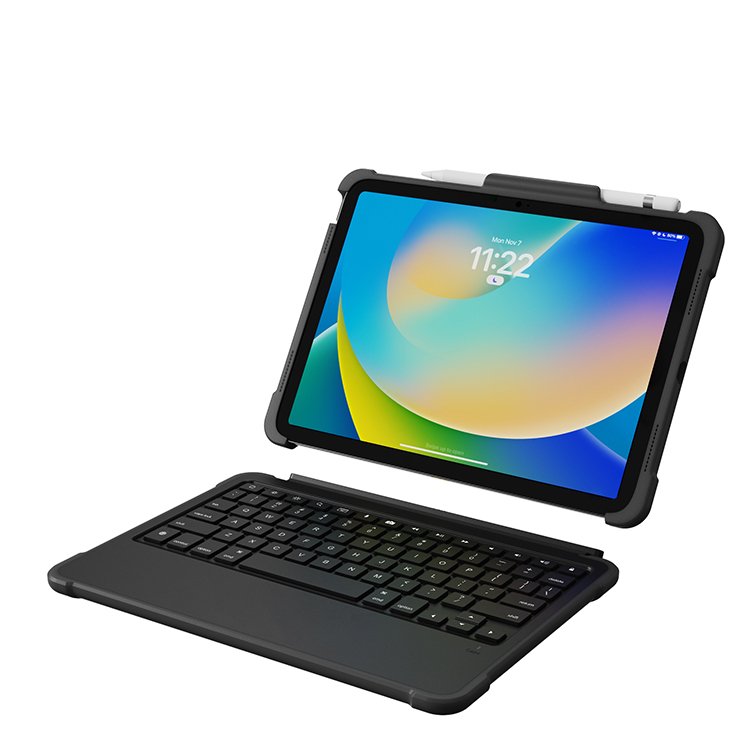OEM Foldable Kickstand Mini Wireless Tablet Keyboard Smart Connector MFI PU Cover for iPad 10.2 10.5