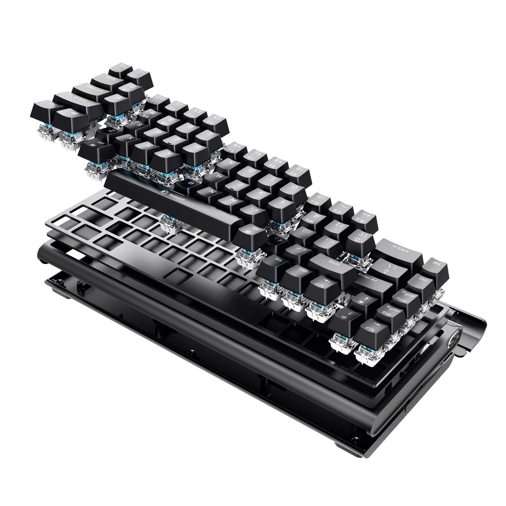 Wholesale 68 Keys Mechanical Gaming Keyboard Wireless Type Chot Swappable Mini Gaming Keyboard