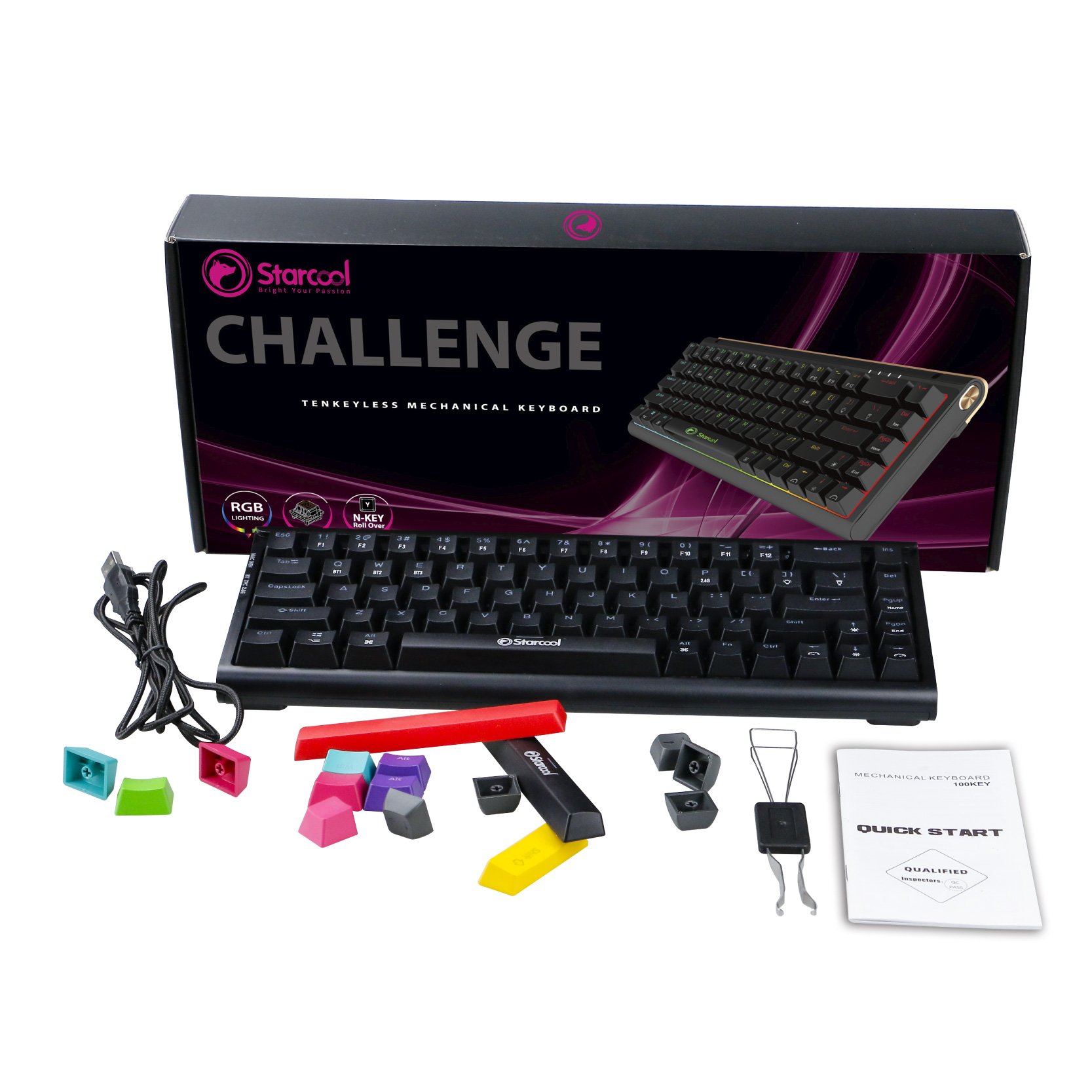 Wholesale 68 Keys Mechanical Gaming Keyboard Wireless Type Chot Swappable Mini Gaming Keyboard