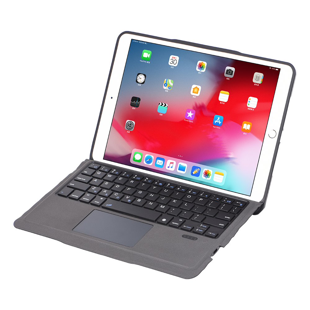 Wireless Split Leather Keyboard with Touchpad for iPad 9th 10.2 iPad Pro 10.5 iPad Air 3