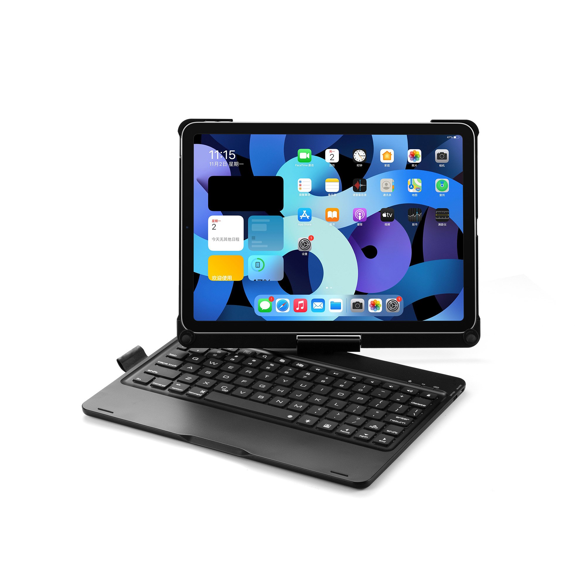 Rechargeable Portable Case for iPadpro 11inch Air 10.9inch Tablet Keyboard Cover With Wireless Touchpad Arabic Keyboards Case
