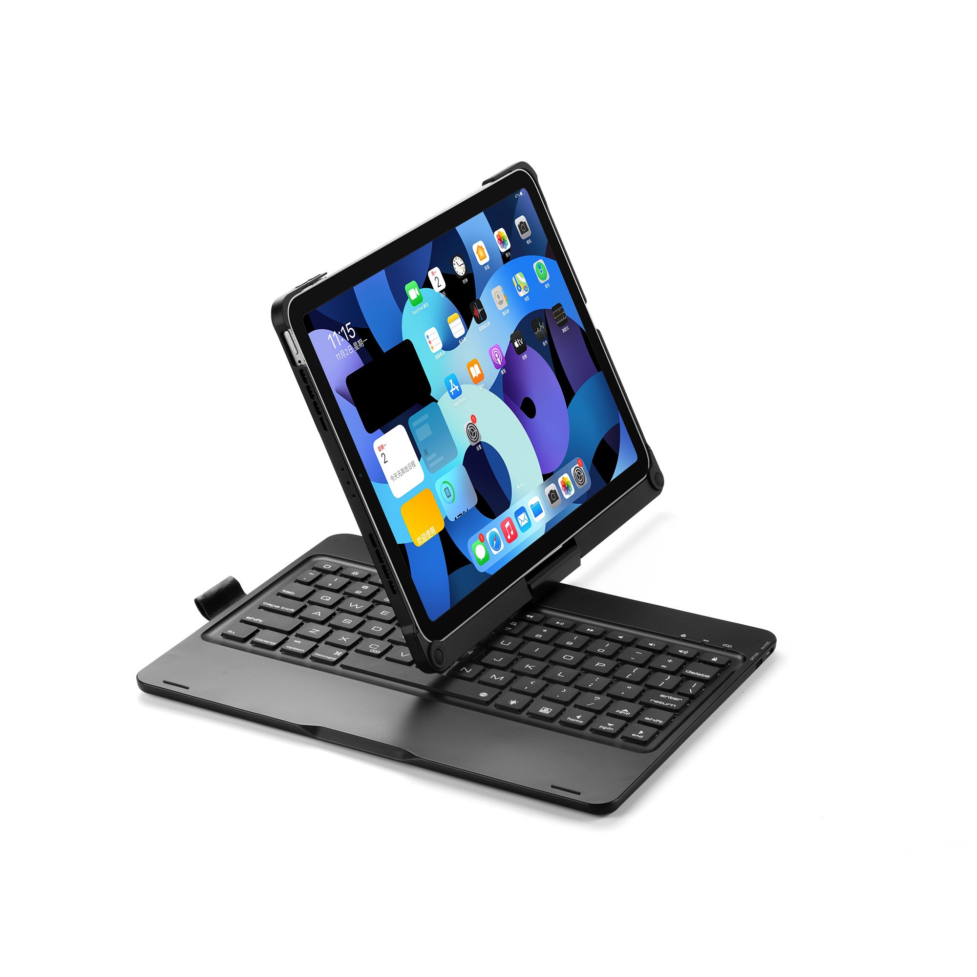 Rechargeable Portable Case for iPadpro 11inch Air 10.9inch Tablet Keyboard Cover With Wireless Touchpad Arabic Keyboards Case