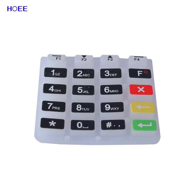 Customized Silicone Elastomer Keypad Rubber Keypad for Remote China Custom Made Silicone Button Rubber Keypad Customized Size