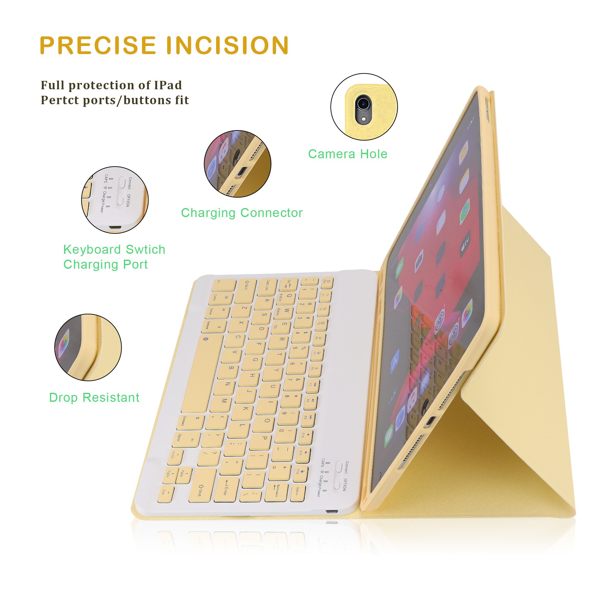 Custom 2021 2020 2018 12.9 Pro 11 Inch Cover With Flip Stand Magtice Leather Keyboard Case For Ipad Air 4 5 10.9