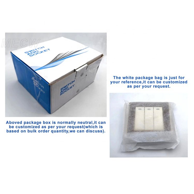 Best Seller Certificated Gold Color PC Panel British UK Standard 3 Gang Push Wall Light Switch