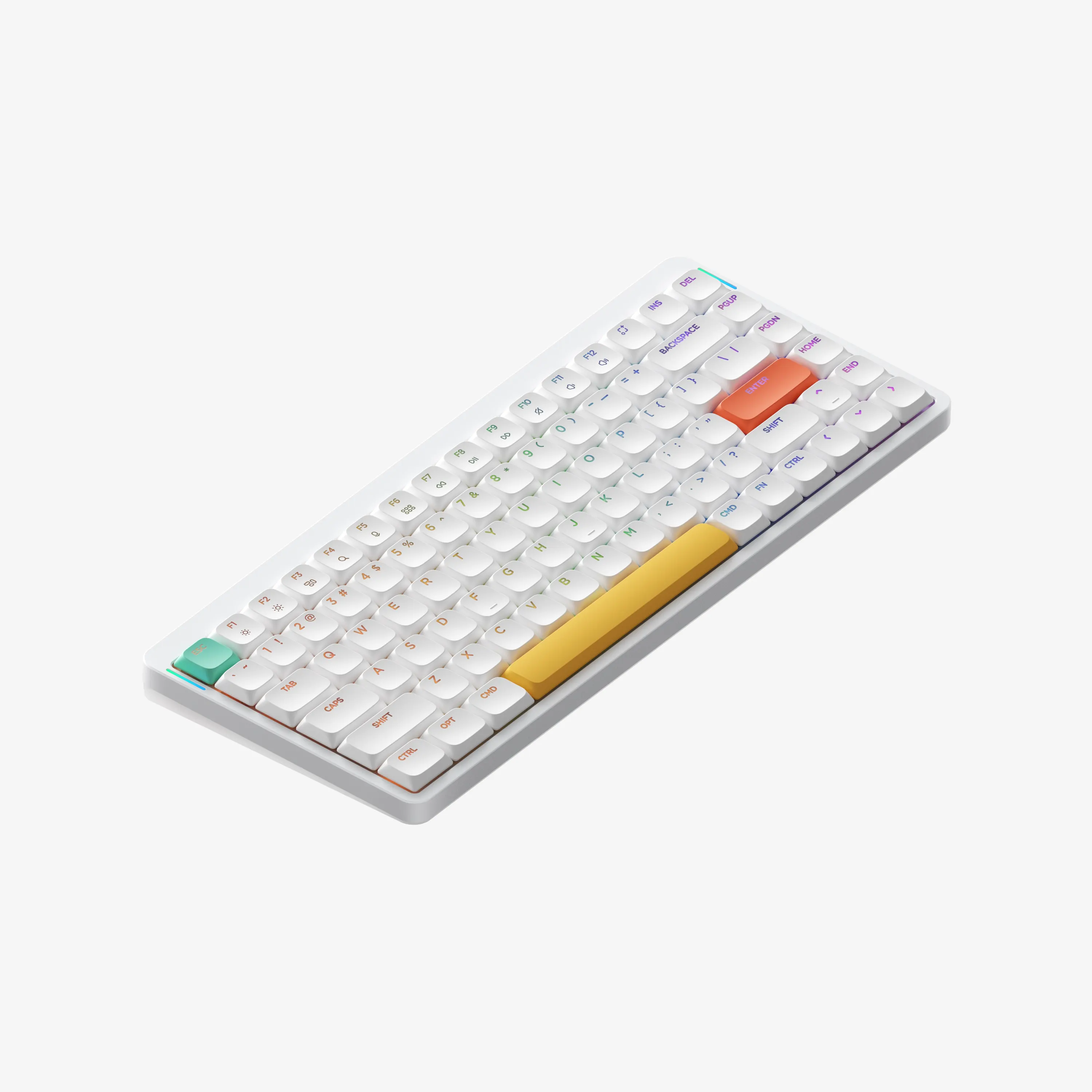Nuphy Air75 V2 4000mAh BT 2.4G Wireless 75% RGB Backlit Hot Swap Low Profile Mechanical Keyboard CNC Metal Gaming Keyboard