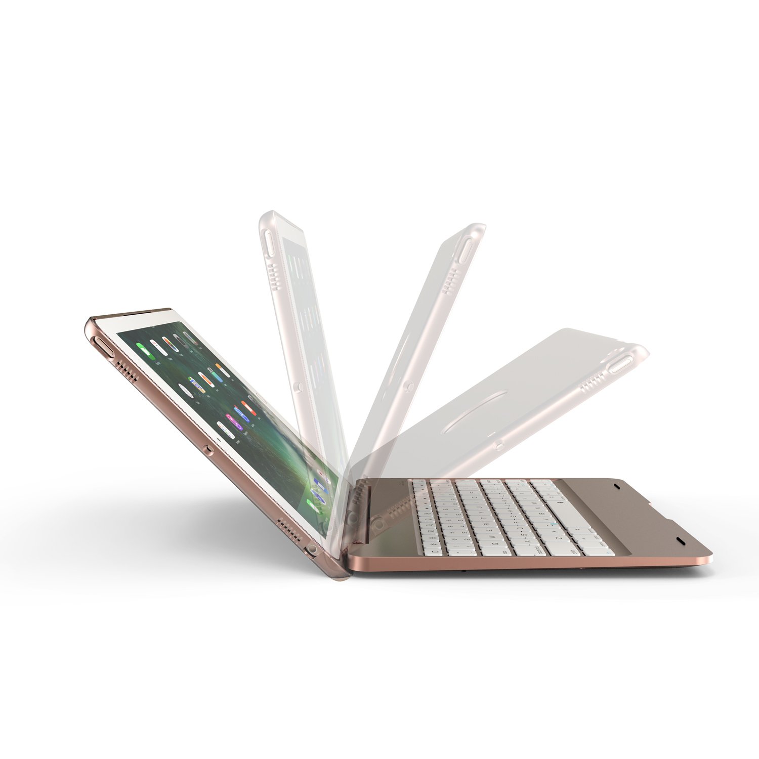 Newest Smart Wireless Keyboard Case for ipad 9.7 Inch Ultra Thin ABS Scissor Protective Tablet Cover Fit Keyboards Case