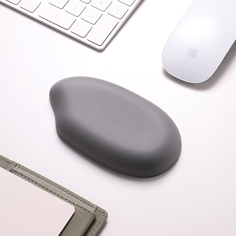 Water-proof Rice shape wrist rests keyboard pad in different color covered with PU leather
