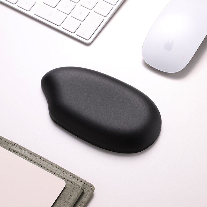 Water-proof Rice shape wrist rests keyboard pad in different color covered with PU leather