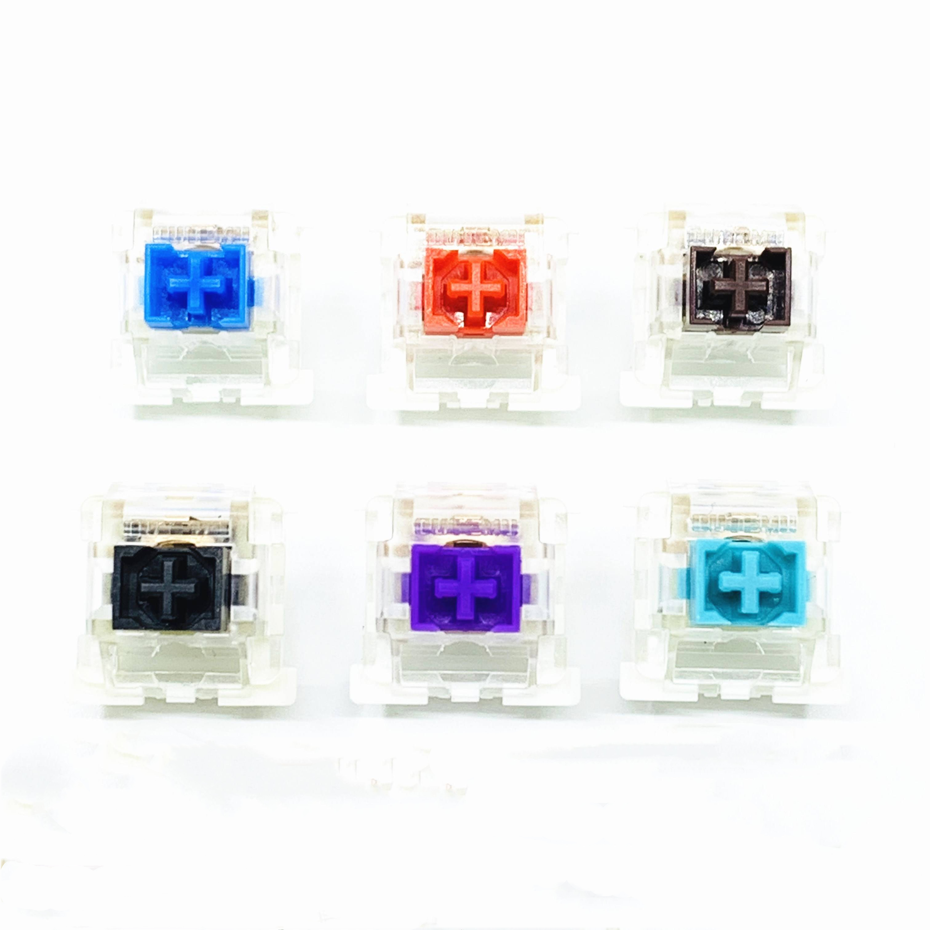 outemu Brown Green Red Black Purple Blue Switches 3 Pin Key Switch MX Equivalent DIY Replaceable Switch for Mechanical keyboard