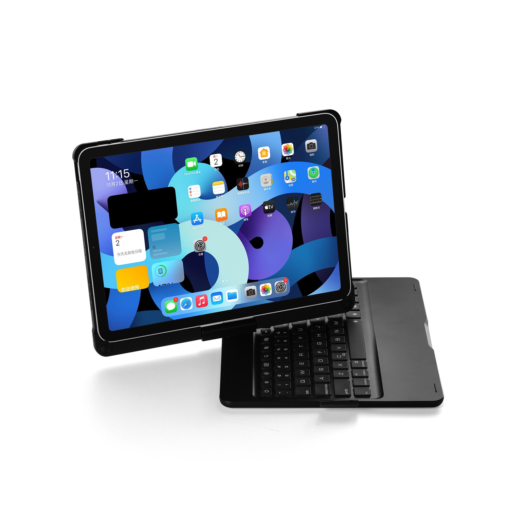 Cover With Keyboard for iPad Pro 11inch Air 10.9inch 7 RGB Backlit Accept Custom OEM Tablet Keyboard 360 Rotation Keyboards Case