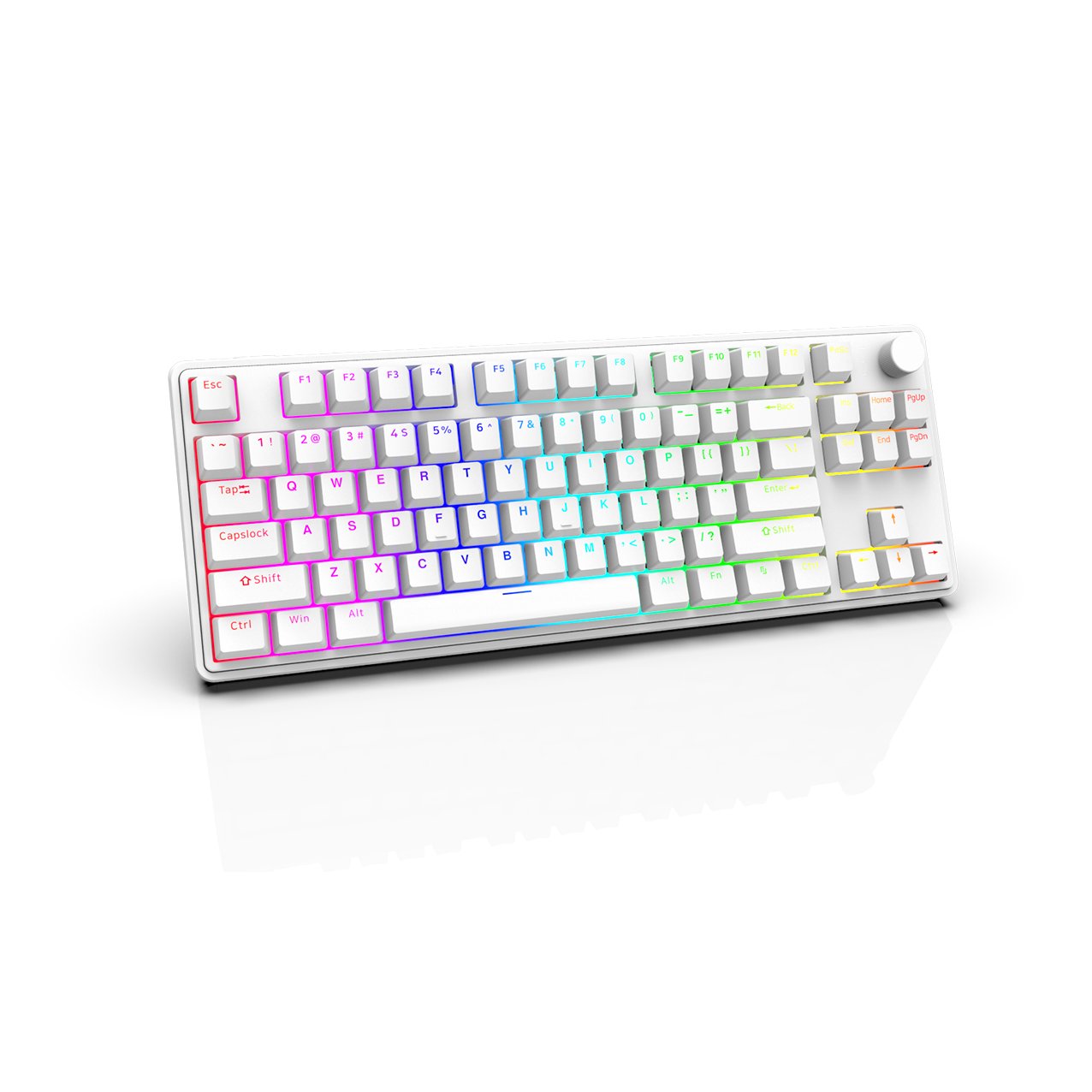 86 Keys Mechanical Keyboard With Macro Setting And Rgb Backlit Programmable Mechanical Keyboard