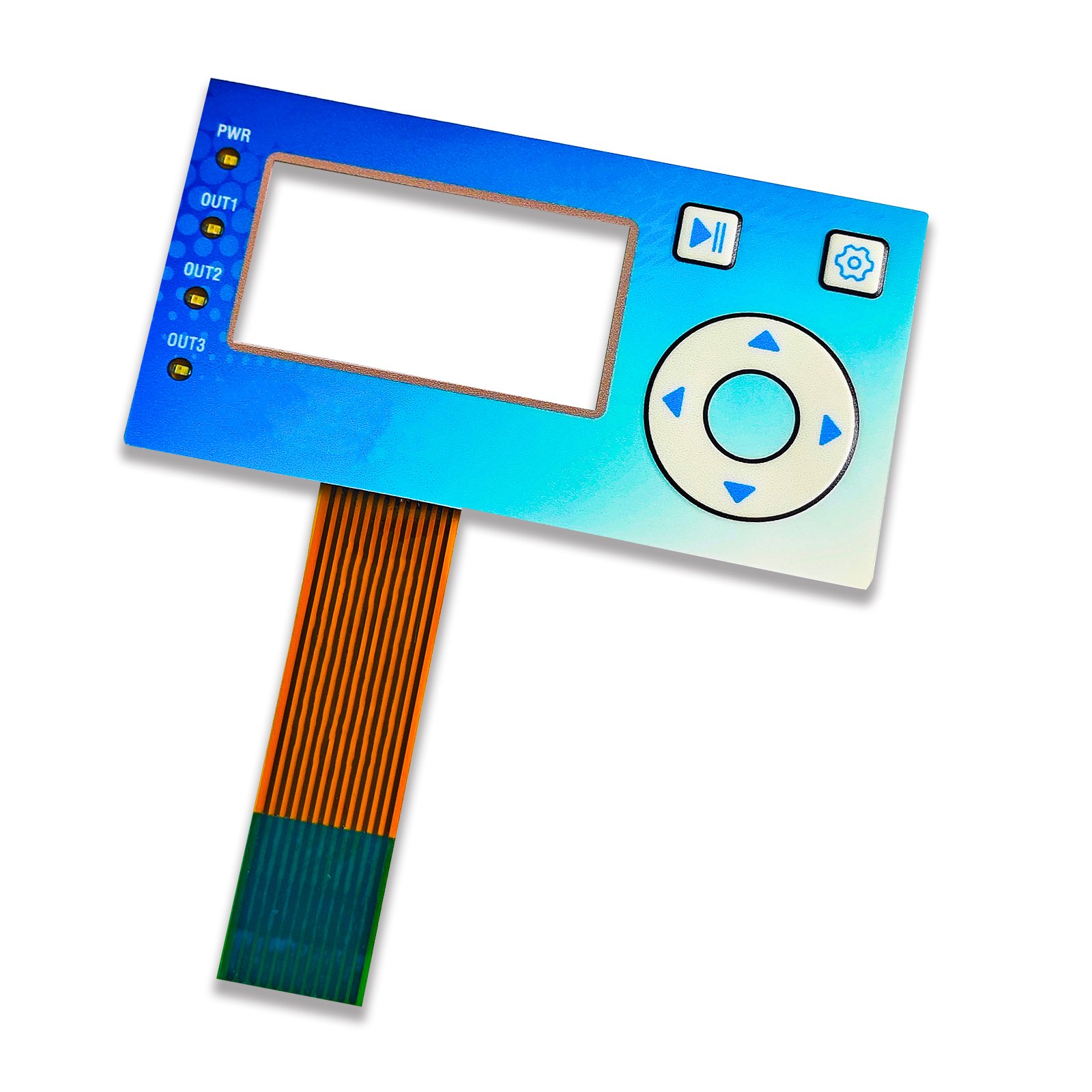 OEM golden supplier switch membrane film cover with adhesive