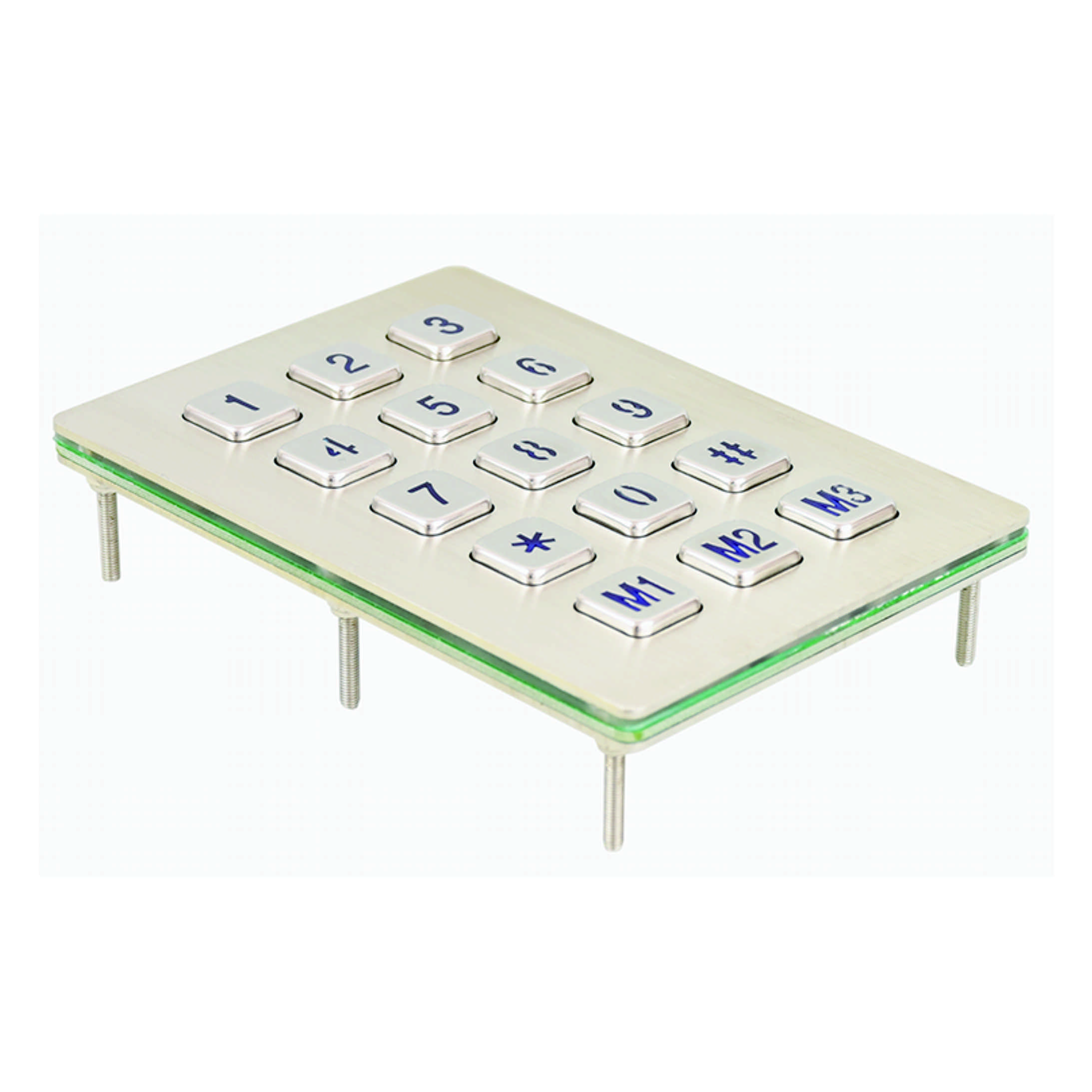 Factory direct customization Metal Keypad Keyboards Silicone Keypad Keyboard High Quality