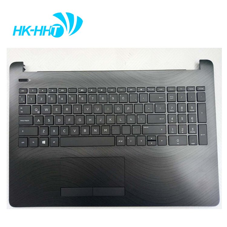 HK-HHT Laptop shell for HP 15-BS 15-BW 250 G6 255 G6 256 G6 Laptop Keyboard Spanish Black Palmrest COVER