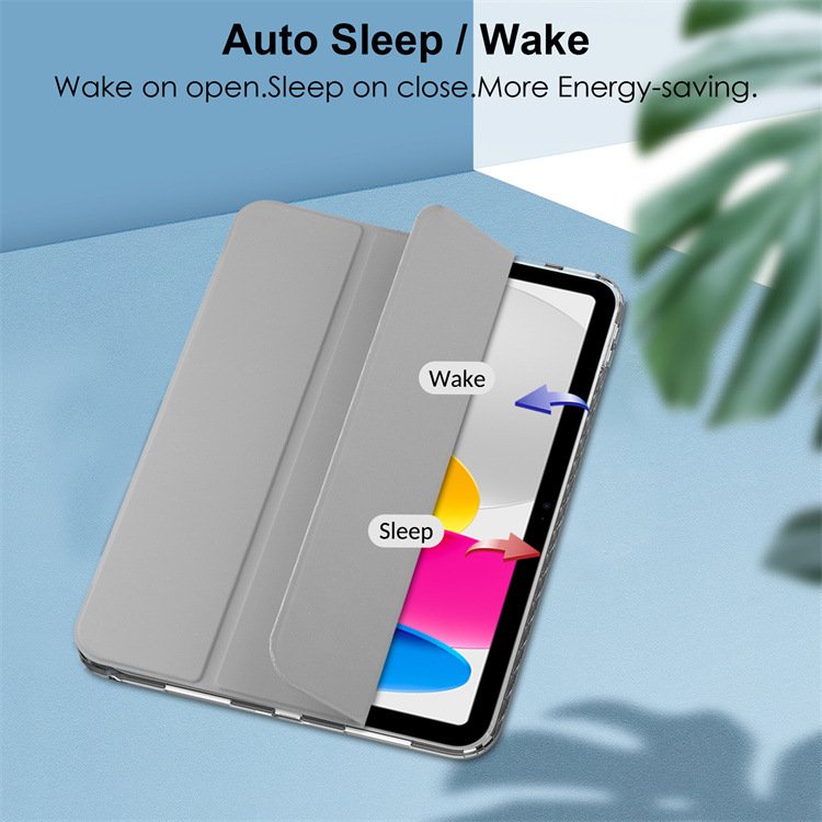 Shockproof Clear TPU Acrylic Bumper Tablet Case PU Leather With Soft Tpu Cover For iPad air 4 and air 5 10.6 inch