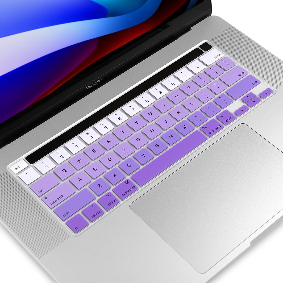 Waterproof US English Soft Silicone Rubber Keyboard Covers For Macbook Pro 13 16