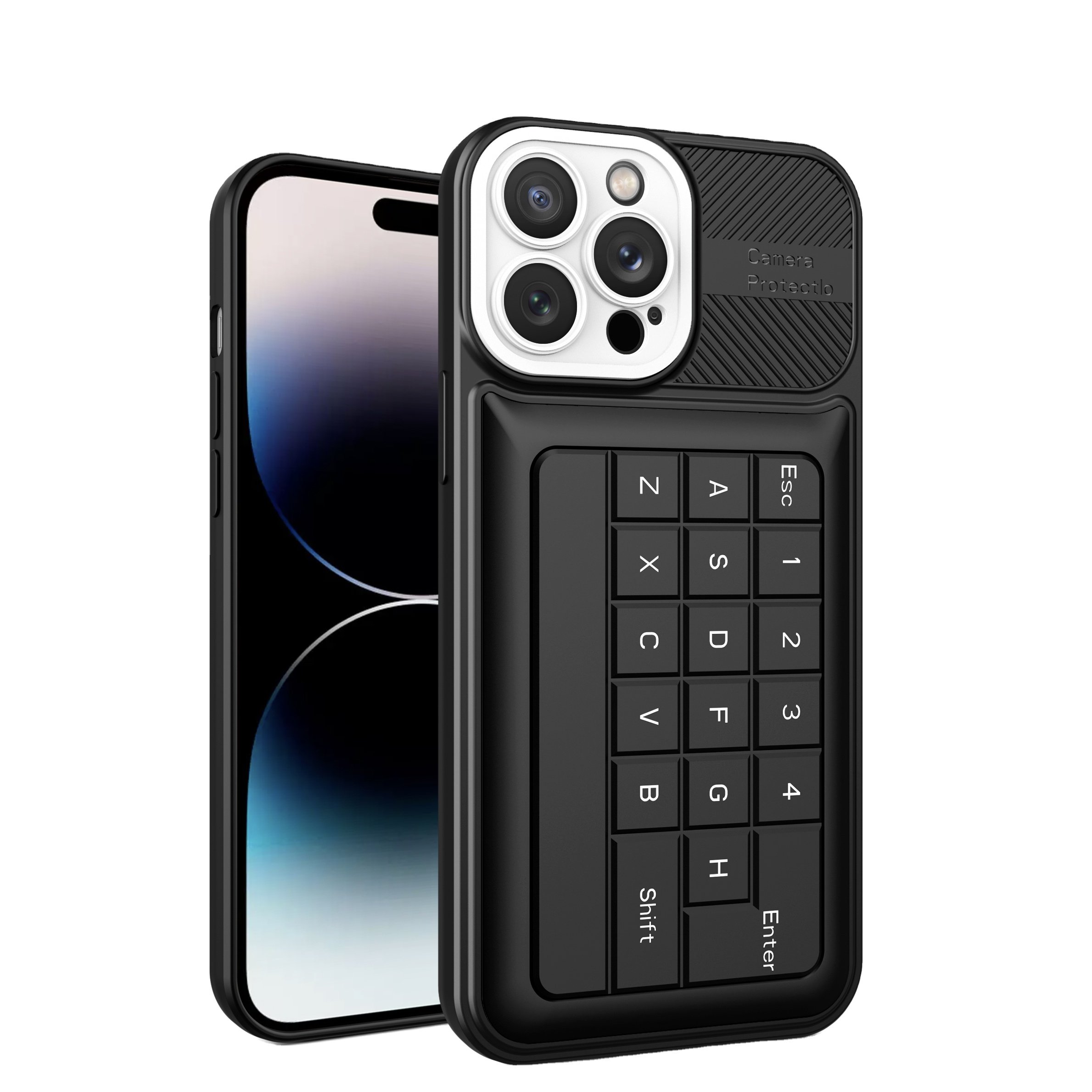 2024 keyboard design case for iphone 15 14 pro max hybrid cover manufacture supplier for iphone 13 12 11 xr xs max 678 plus
